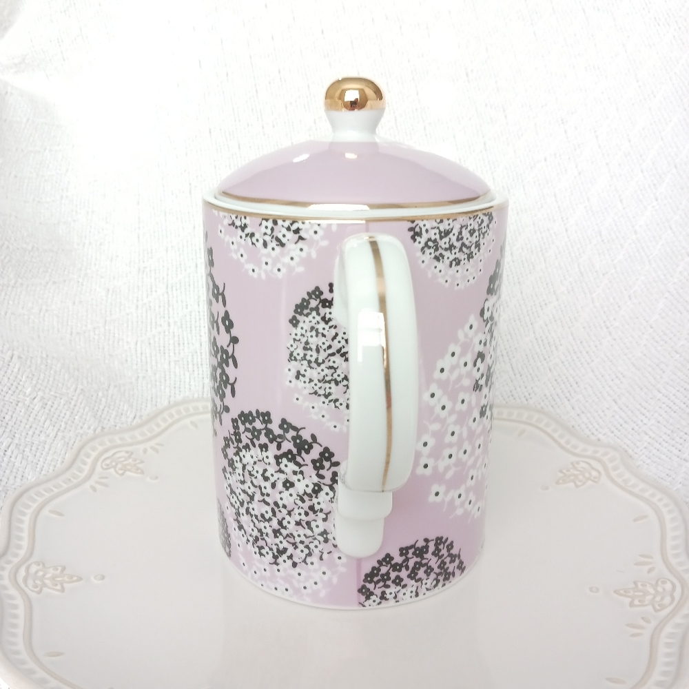 Grace Fine Ceramic Purple Floral Teapot - Picture 4 of 13